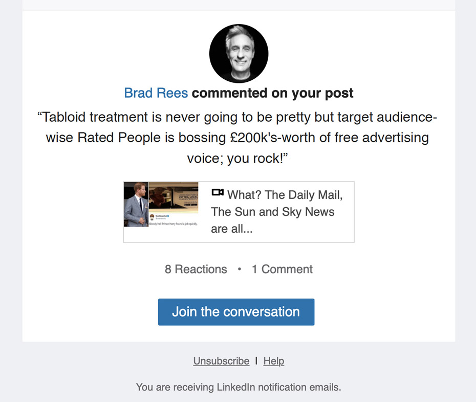 brad-rees-linkedin-comment